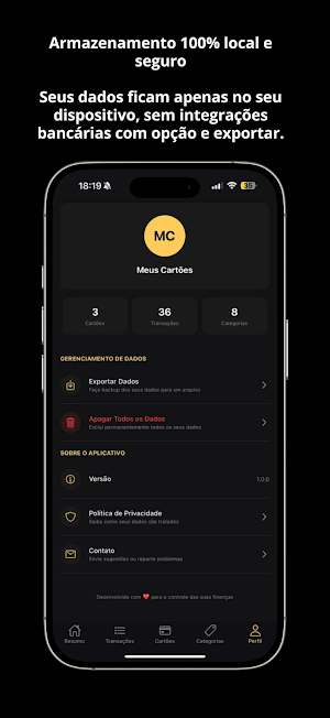 Meus Cartões - Controle Fatura Screenshot 2