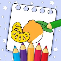 Fruit & Veg Coloring Book Kids