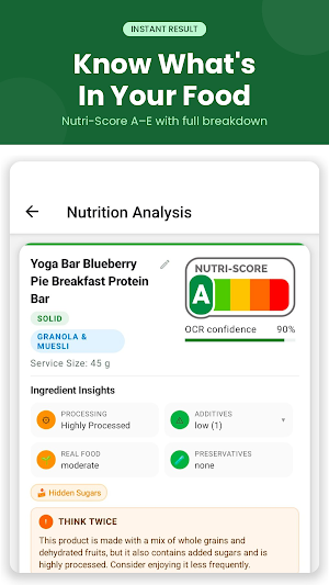 Nutri Snap: Food Label Scanner Screenshot 1