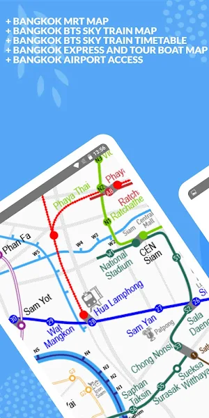 Bangkok MRT BTS Sky Train Offline Screenshot 1