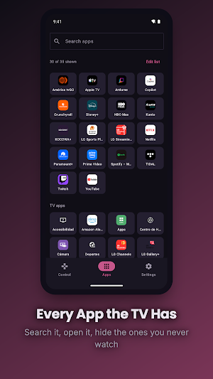 Parallax — Remote for LG webOS Screenshot 1