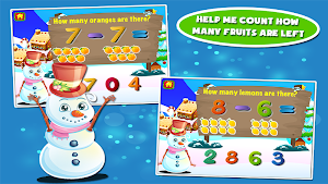 Snowman Preschool Math Games Screenshot 2