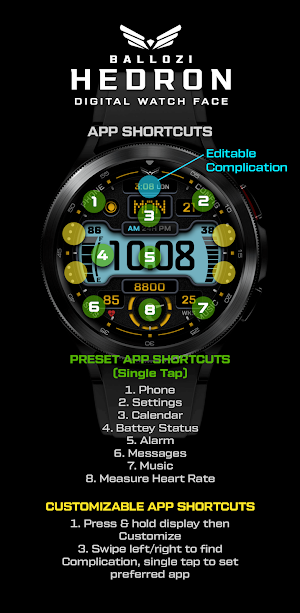 Ballozi HEDRON Watch Face Screenshot 3