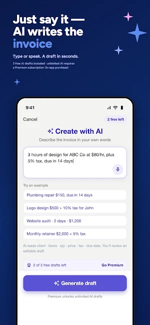 Invoice Maker - Estimate, Bill Screenshot 0
