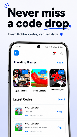 Roblox Codes: CodeVault Screenshot 0