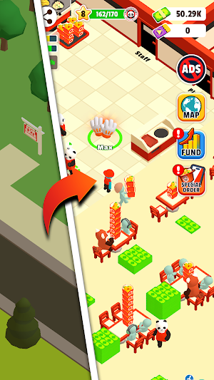 Panda Kitchen : Idle Tycoon Screenshot 3