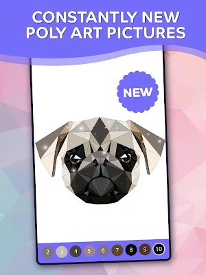 Polyart Coloring by Numbers Screenshot 2