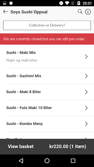 Soya Sushi Screenshot 1