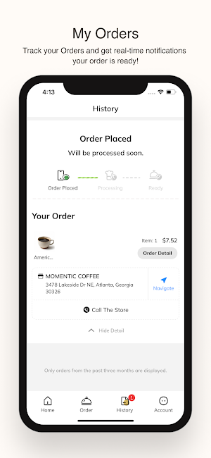 Momentic Coffee Screenshot 2