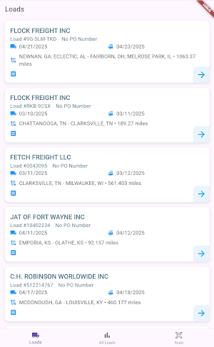 Vortex TMS Driver App Screenshot 1