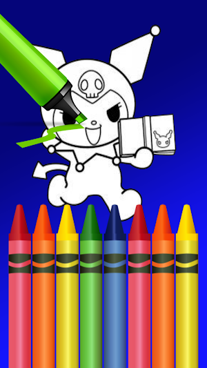 Cute Kuromi Coloring Book Screenshot 2