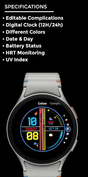 Nighty Digital 42 - watch face Screenshot 3
