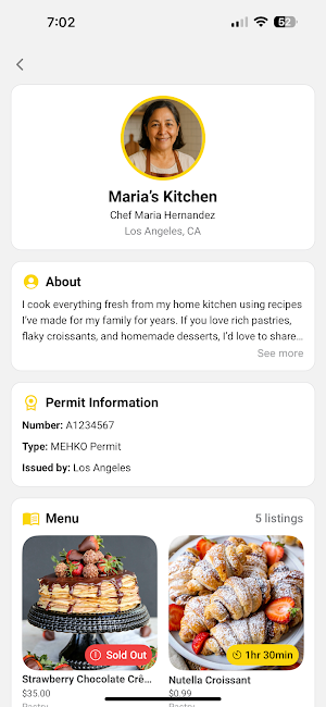 HomeFoods Screenshot 3