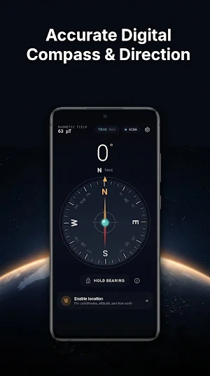 Compass: Digital, GPS, Level Screenshot 0