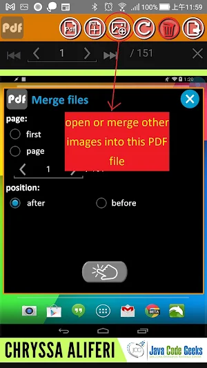 PDF page processing Screenshot 2