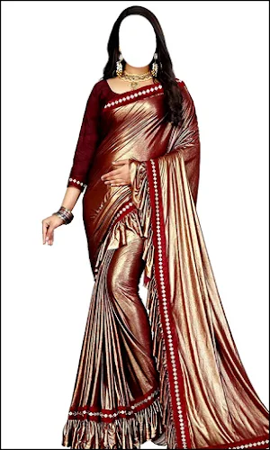 Women Fashion Ruffle Sarees Screenshot 2