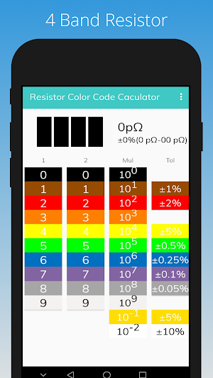 Resistor Color Code Calculator Screenshot 3