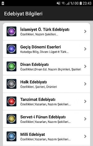 Edebiyat Bilgileri Screenshot 1