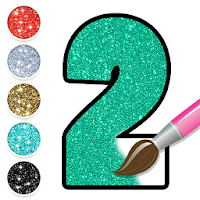Glitter Number & ABC Coloring