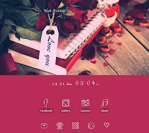 Cute Theme-Rosy Roses- Screenshot 0
