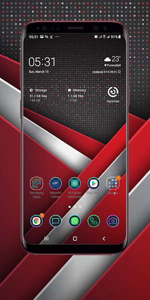 Red And White Wallpaper Screenshot 2