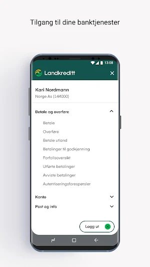 Bedrift Landkreditt Bank Screenshot 1