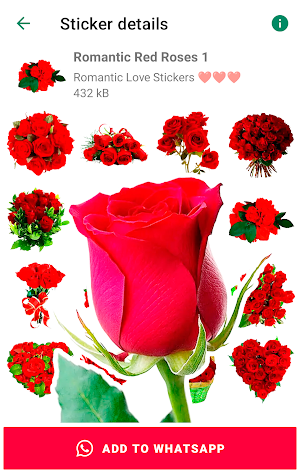 Romantic Love stickers Screenshot 2