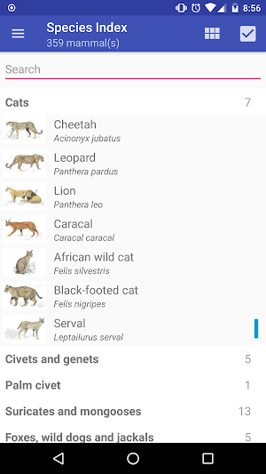 Mammals of the Southern African Subregion Screenshot 1