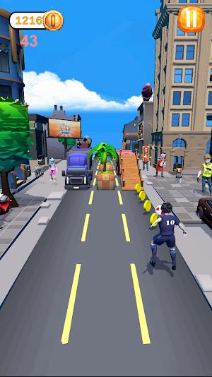 Kick And Run : Runner Game Screenshot 2