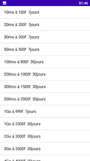 Faso Forfaits Screenshot 3