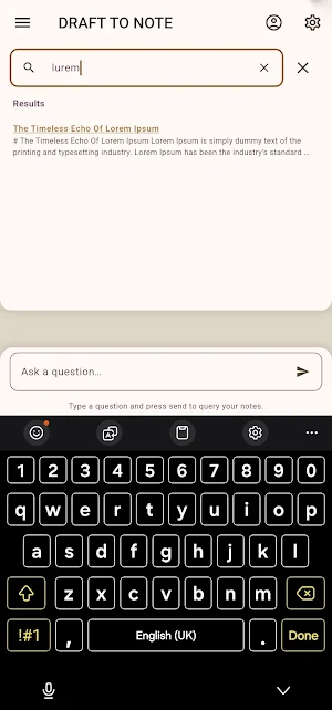 DraftToNote: Self-Organizer Screenshot 3