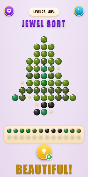 Jewel Sort: Coloring Puzzle Screenshot 3