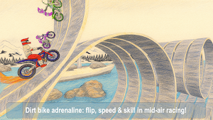 Dirt Bike Stunt Sketchy Race Screenshot 1