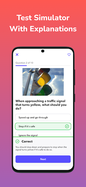 DMV Permit Prep Test 2025 Screenshot 2