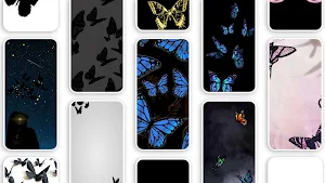 Butterfly Silhouette Wallpaper Screenshot 0