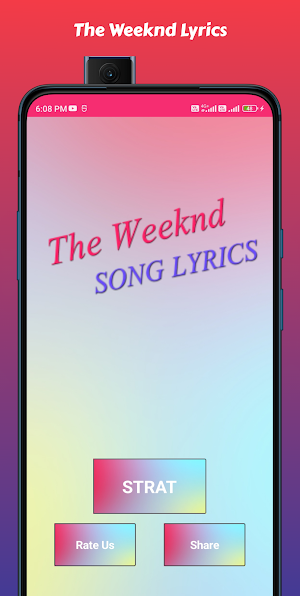 The Weeknd Song Lyrics Screenshot 1