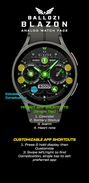 BALLOZI Blazon Watch Face Screenshot 2