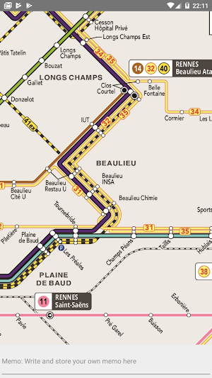 RENNES METRO/BUS MAP OFFLINE Screenshot 3