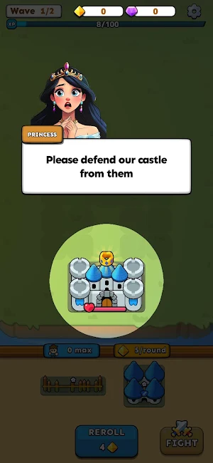 Fortress Merge: Puzzle Defense Screenshot 1