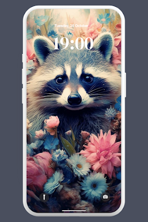 Kawaii Racoon Wallpaper 4K Screenshot 3