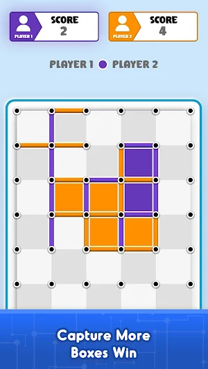 Dots & Boxes Logic Battle Screenshot 1