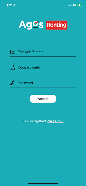 Agos Renting App Cliente Screenshot 0