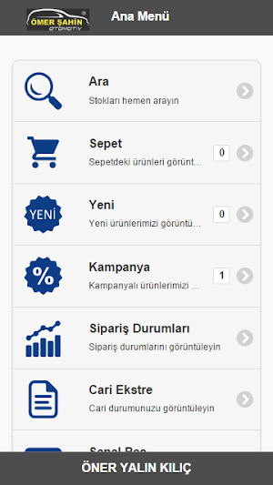 Ömer Şahin Otomotiv B2B Screenshot 1