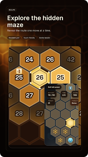 Beeline: Daily Hex Maze Screenshot 1