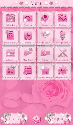 Roses & Paris Theme +HOME Screenshot 1