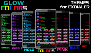 THEME GLOW PURPLE EXDIALER Screenshot 1