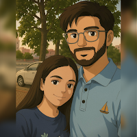 Ghibli Couple : Ai Photos