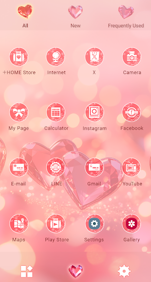 Crystal Hearts Theme +HOME Screenshot 2
