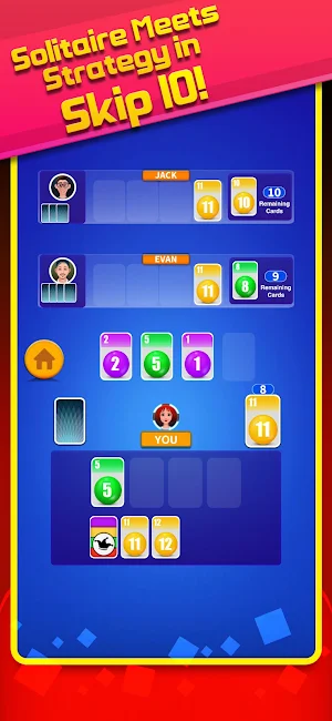 Skip 10 solitaire classic game Screenshot 3