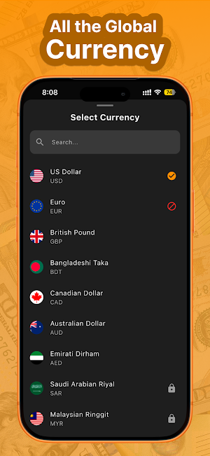 Currency Rates Converter Live Screenshot 2